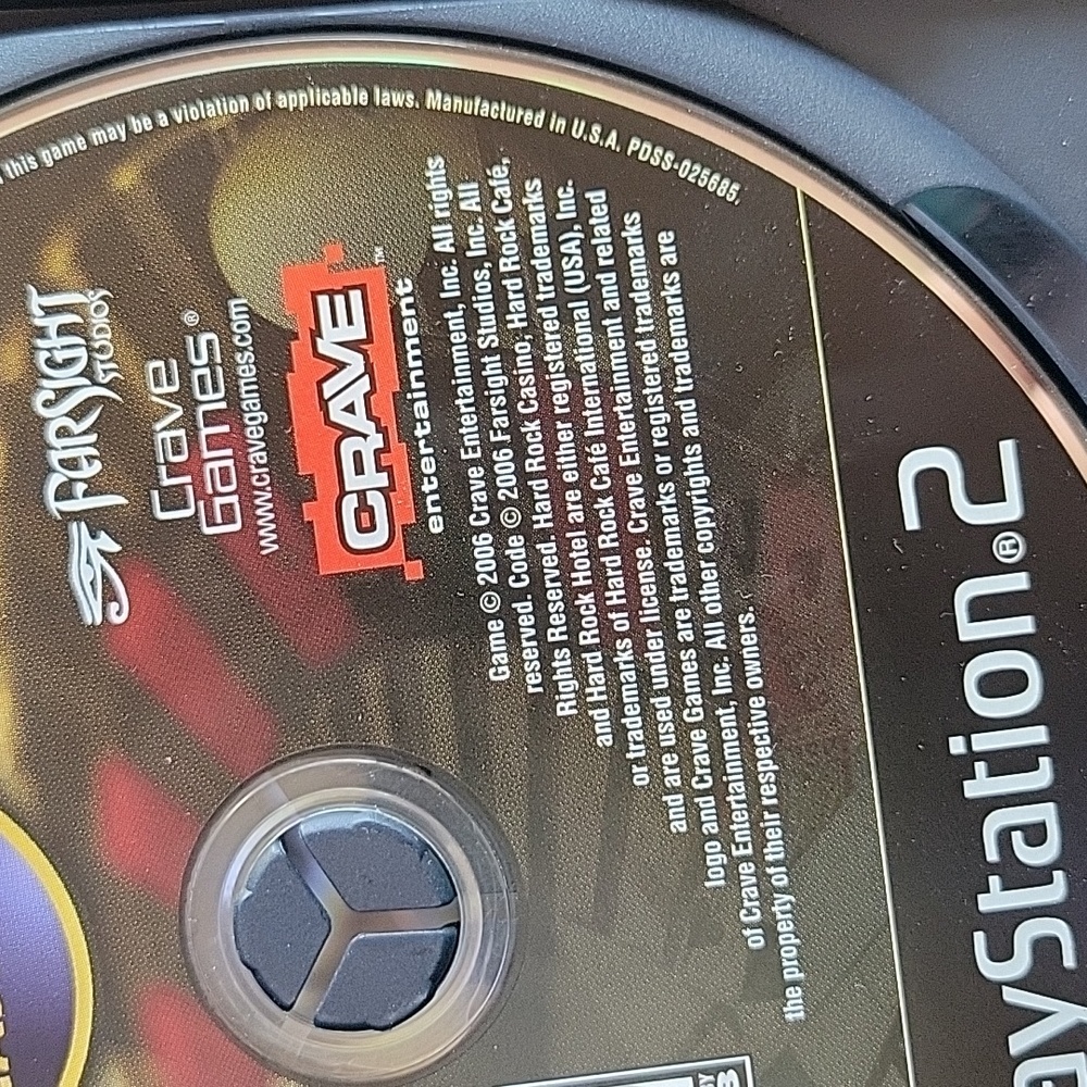 HARD ROCK CASINO PLAYSTATION 2 GAME 2006 GAMBLING - Picture 9 of 9